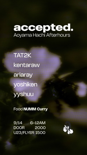 accepted. afterhours